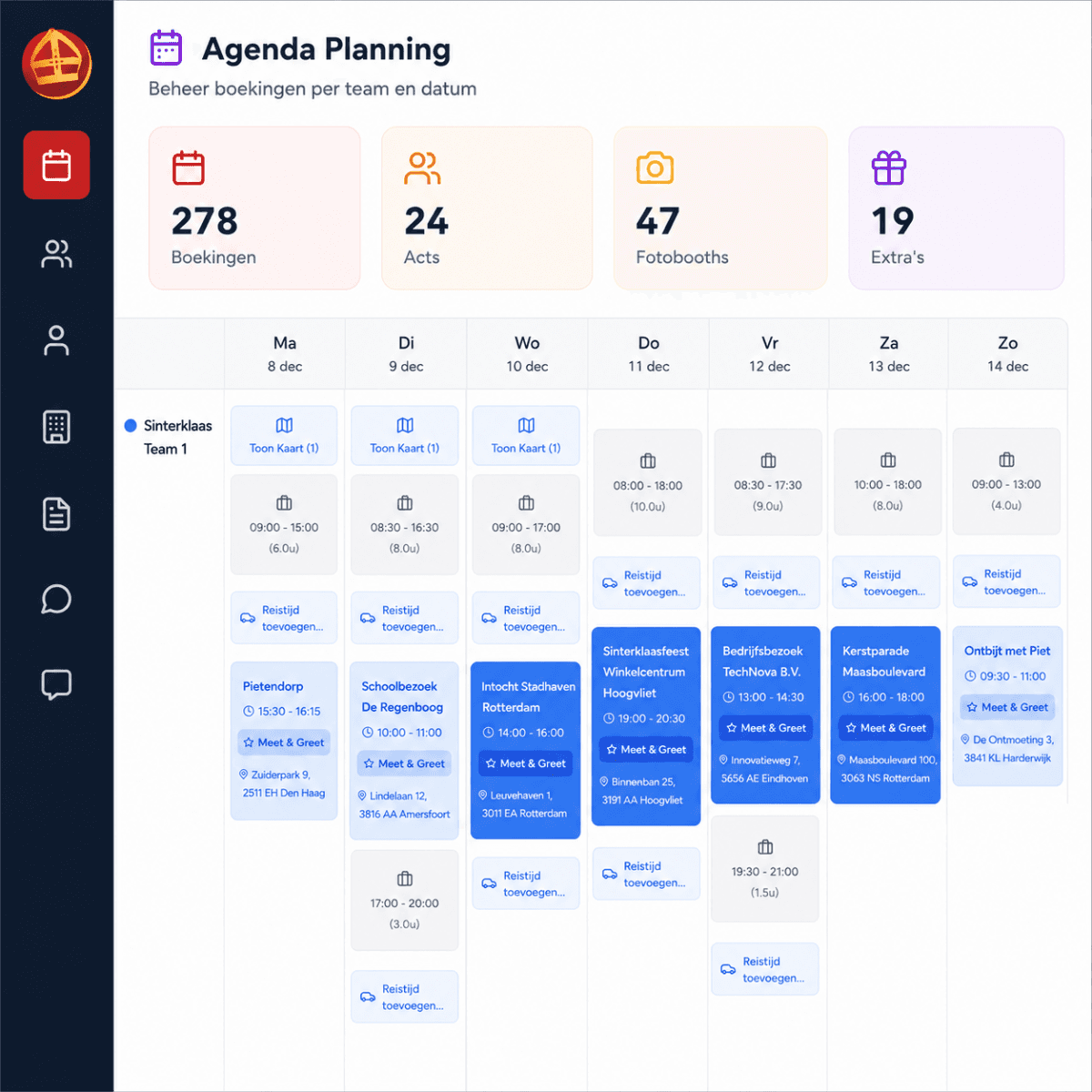 MIJTERAPP, Totaalbeheer gehele traject van 700+ events